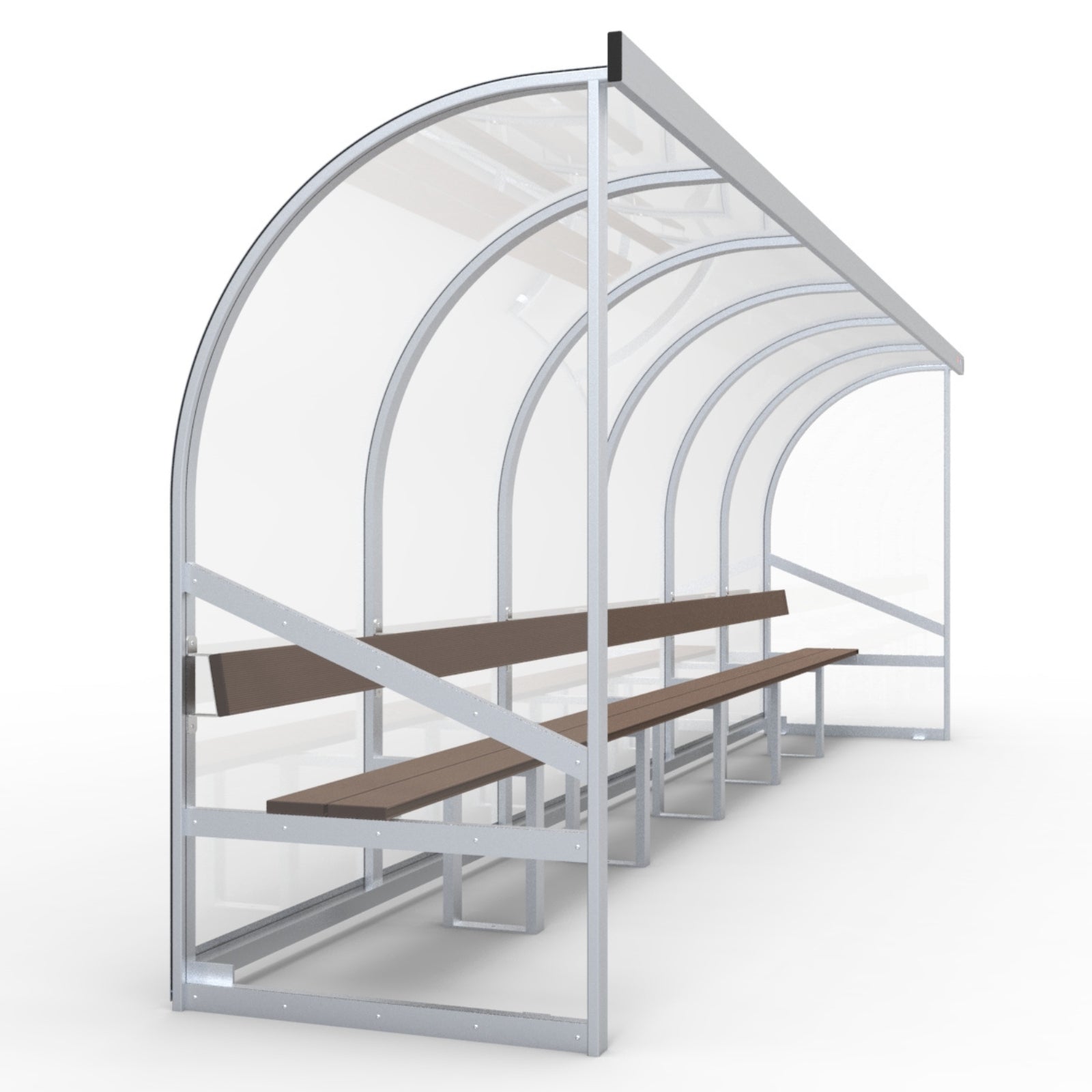 Dugout voor 12 personen - Alusport DO600 - 6 x 2 m