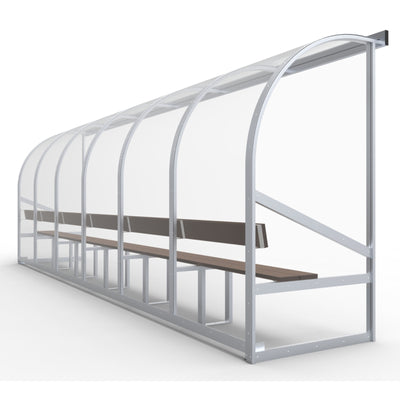 Dugout voor 12 personen - Alusport DO600 - 6 x 2 m