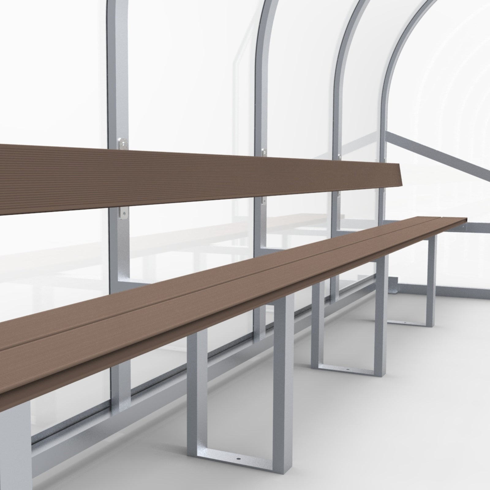 Dugout voor 12 personen - Alusport DO600 - 6 x 2 m