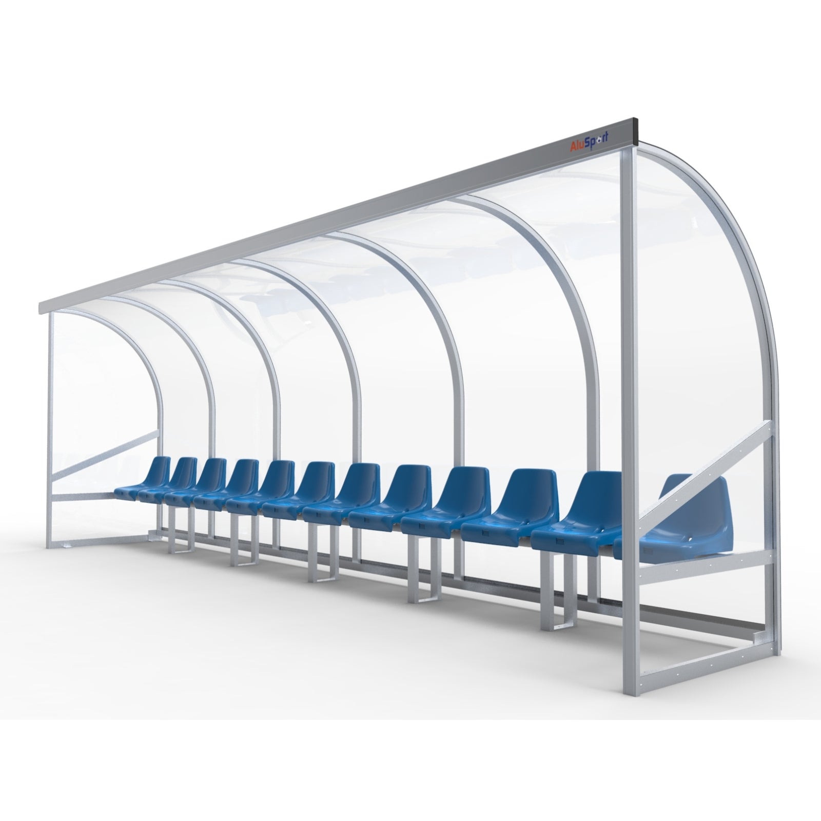 Dugout voor 12 personen - Alusport DO600 - 6 x 2 m
