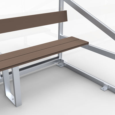 Dugout voor 4 personen - Alusport DO200 - 2 x 2 m