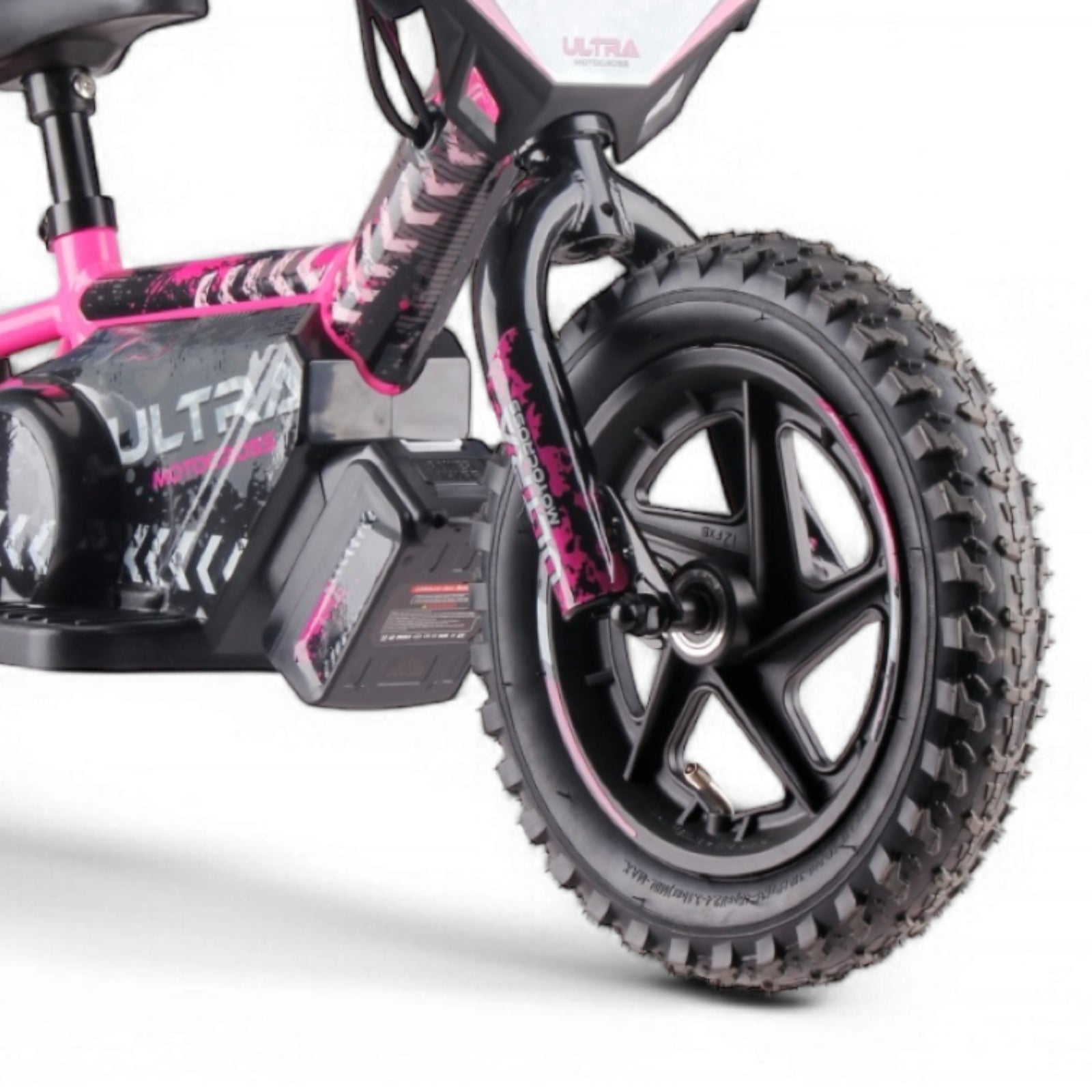 Elektrische Balance Bike Roze - Rollzone EBB12 - 12 inch wielen / 24 volt