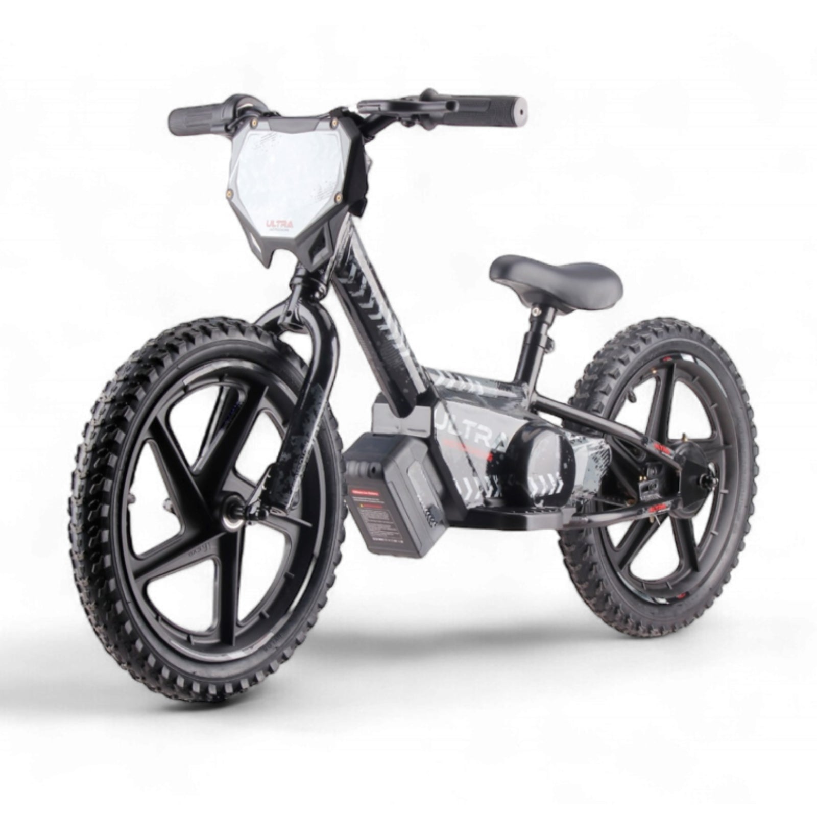 Elektrische Balance Bike Zwart - Rollzone EBB16 - 16 inch wielen / 24 volt