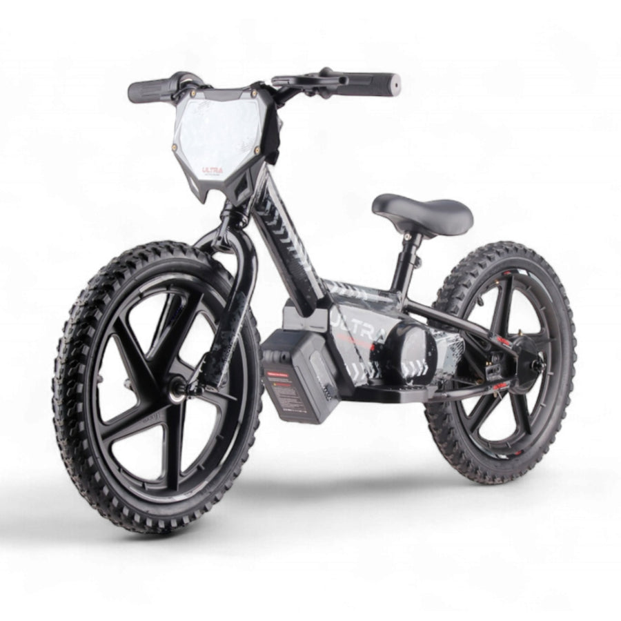 Elektrische Balance Bike Zwart - Rollzone EBB16 - 16 inch wielen / 24 volt