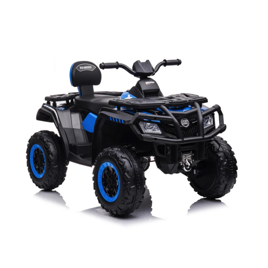 Elektrische quad voor kinderen - Rollzone S615-blue - 24 Volt - Zwart/blauw