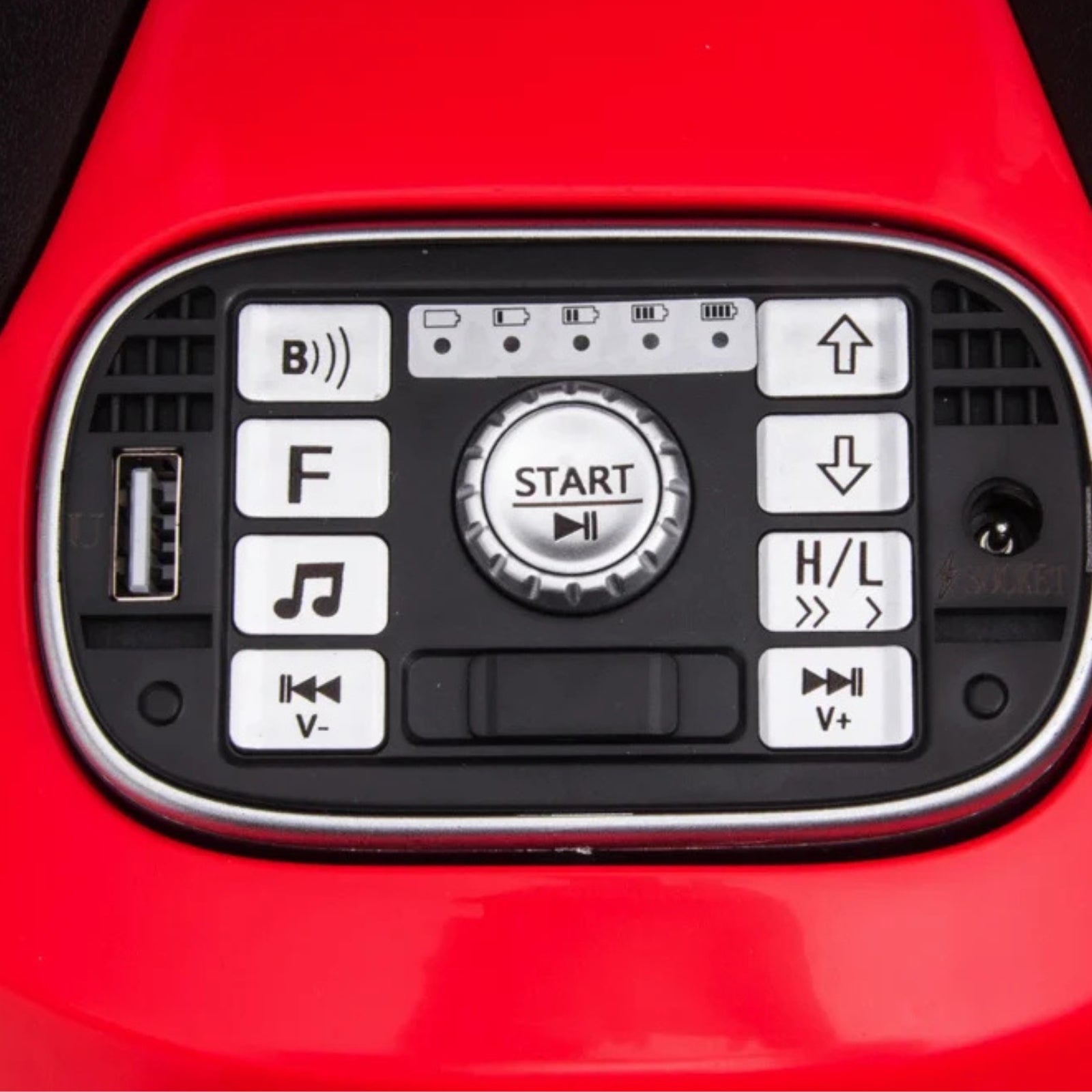 Elektrische quad voor kinderen - Rollzone S615-red - 24 Volt - Zwart/rood