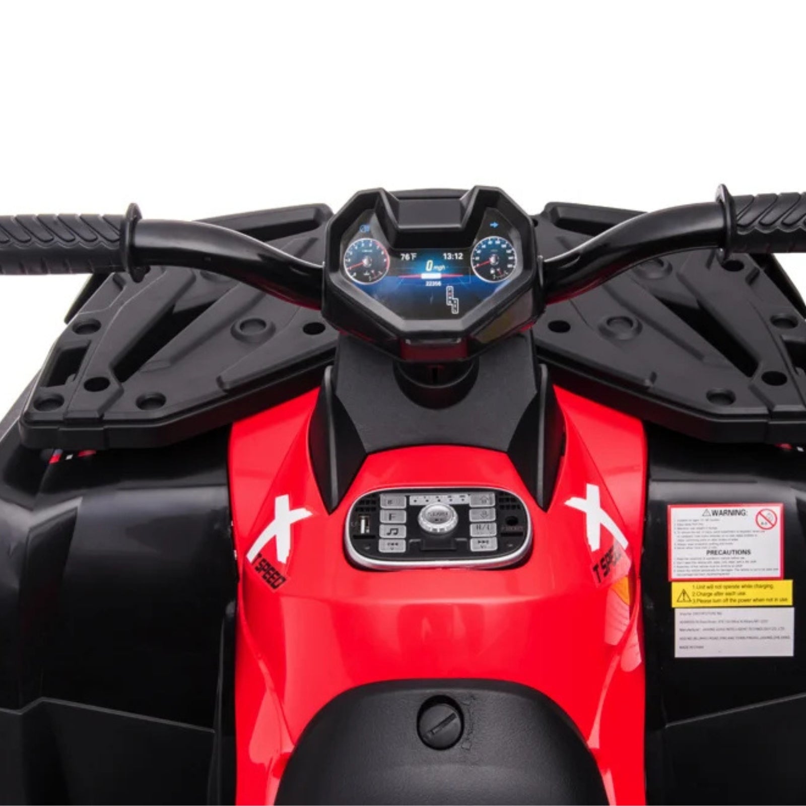 Elektrische quad voor kinderen - Rollzone S615-red - 24 Volt - Zwart/rood