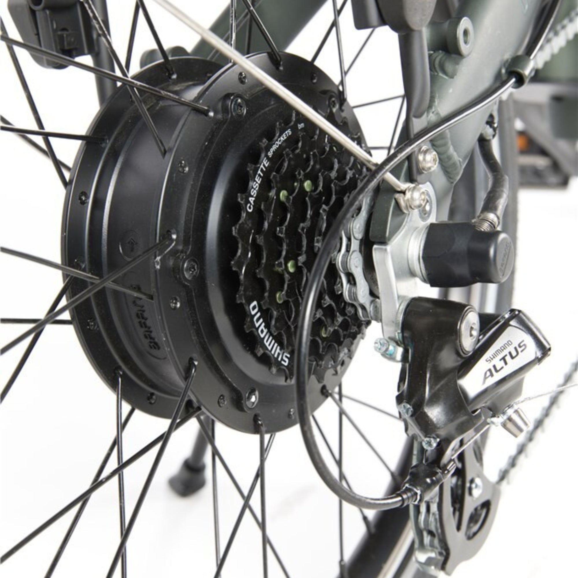 Elektrische vouwfiets - U GO Dare Ed7 20" - Forest Green - 7 versnellingen derailleur - V brakes