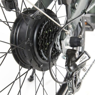 Elektrische vouwfiets - U GO Dare Ed7 20" - Forest Green - 7 versnellingen derailleur - V brakes