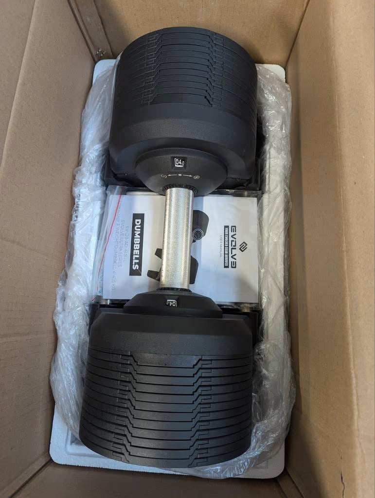 Verstelbare dumbbell 4 tot 23.5 KG (per stuk) - Evolve Fitness Ultra Series AD-235