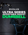 Verstelbare dumbbell 4 tot 41.5 KG (per stuk) - Evolve Fitness Ultra Series AD-415