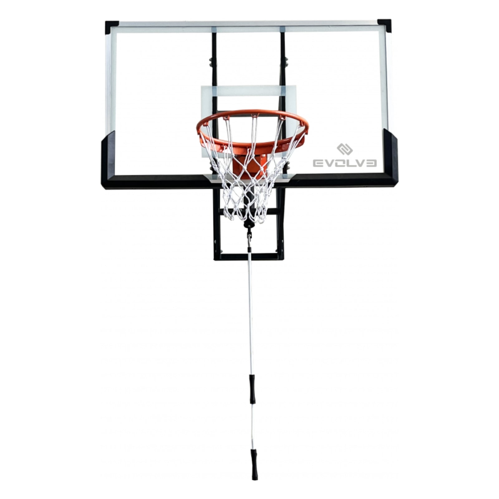Evolve WM-140 Basketbal Backboard met muurbevestigingssysteem - In hoogte verstelbaar