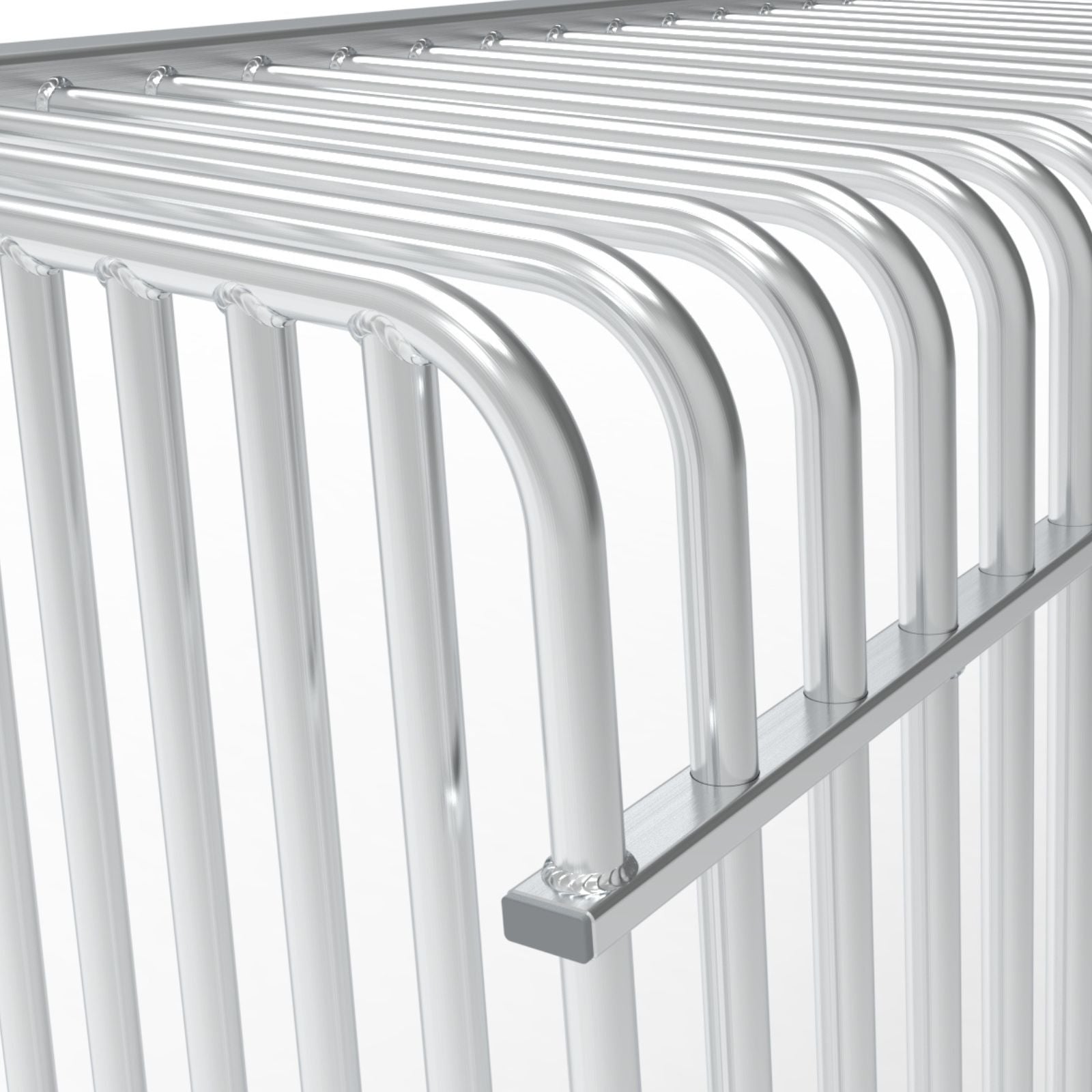 Extra groot anti-vandalisme aluminium voetbaldoel - Alusport AA300 - 5 x 2 m