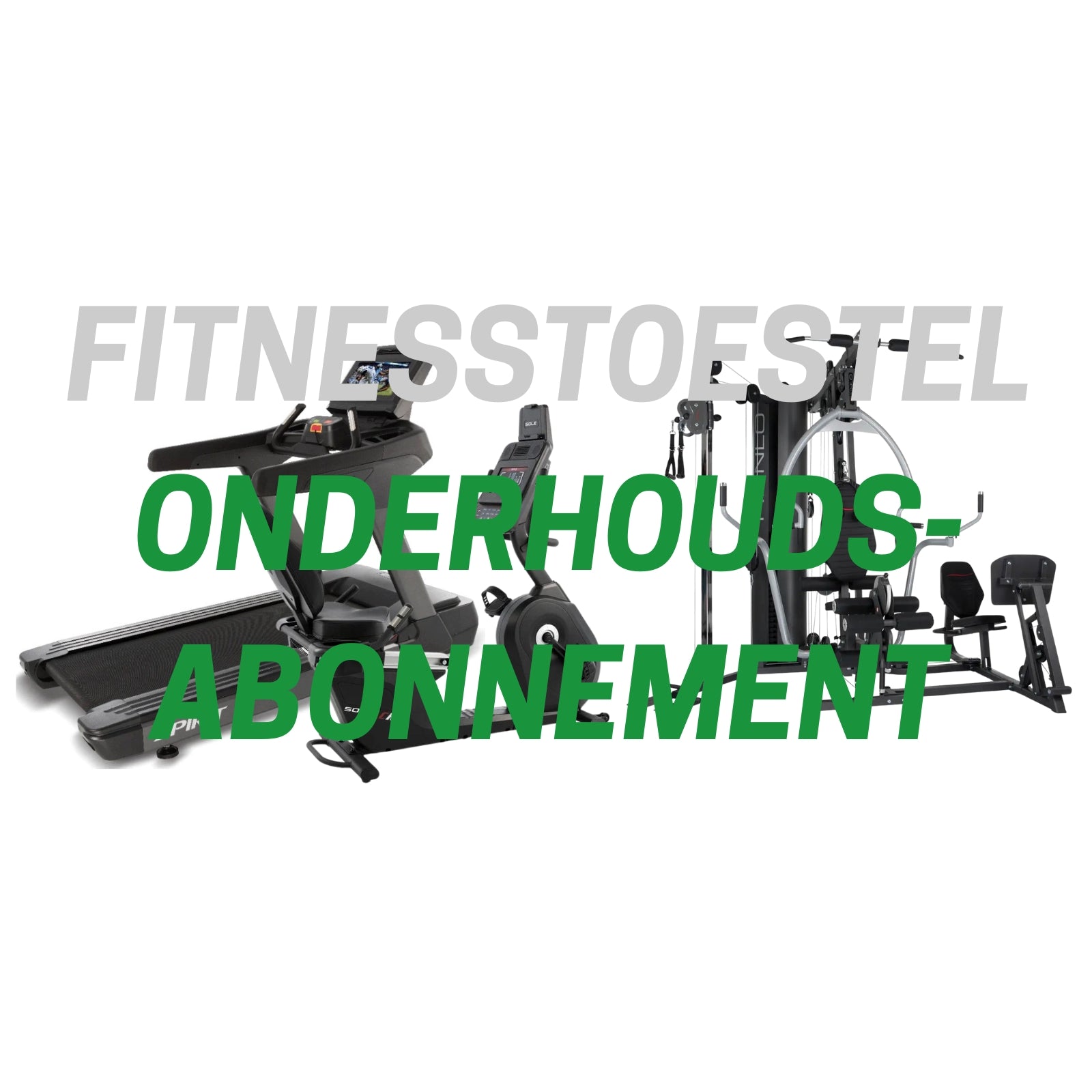 Fitnesstoestel onderhoudsabonnement (duur: 1 jaar)