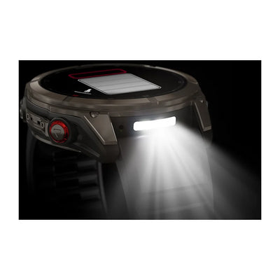 Garmin Fenix 8 Pro Sapphire - 51 mm / AMOLED - Titanium met graphite/zwarte siliconen band - Premium multisport horloge