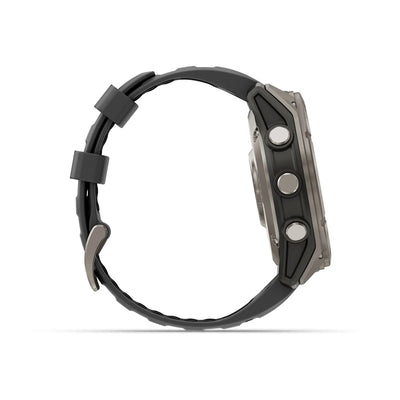 Garmin Fenix 8 Pro Sapphire - 51 mm / AMOLED - Titanium met graphite/zwarte siliconen band - Premium multisport horloge