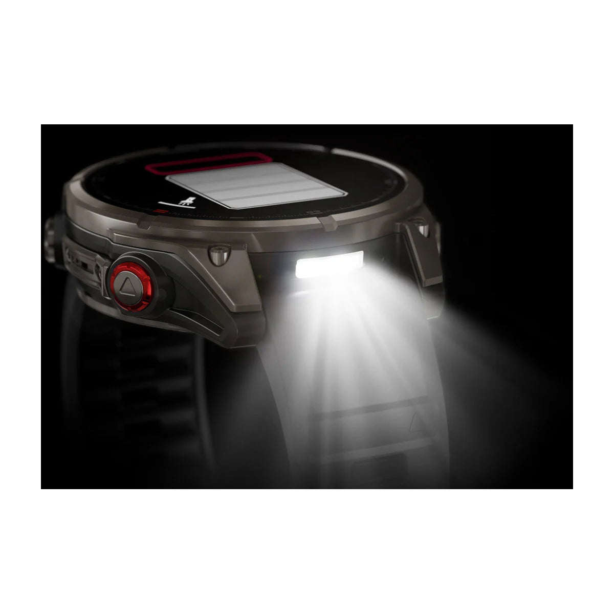 Garmin Fenix 8 Pro Sapphire - 47 mm / AMOLED - Titanium met graphite/zwarte siliconen band - Premium multisport horloge