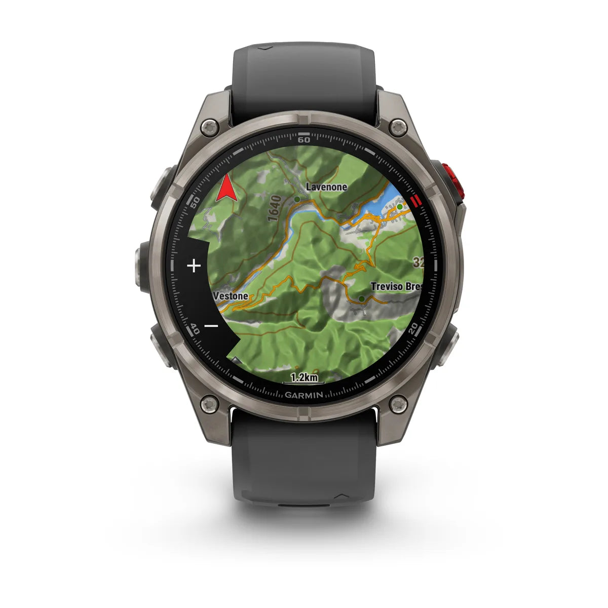 Garmin Fenix 8 Pro Sapphire - 47 mm / AMOLED - Titanium met graphite/zwarte siliconen band - Premium multisport horloge