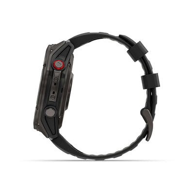 Garmin Fenix 8 Pro Sapphire - 51 mm / AMOLED - Carbon grey DLC-titanium met zwarte/pebble grey siliconen band - Premium multisport horloge