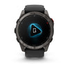Garmin Fenix 8 Pro Sapphire - 51 mm / AMOLED - Carbon grey DLC-titanium met zwarte/pebble grey siliconen band - Premium multisport horloge