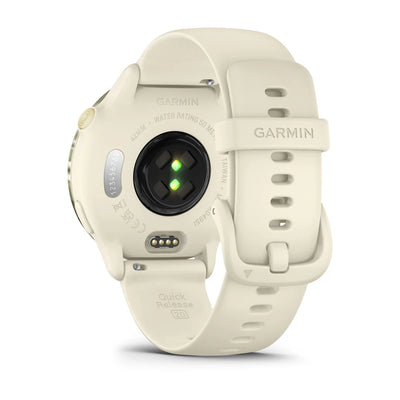 Garmin Vivoactive 6 - Health & fitness smartwatch - Lunar Gold met Bone band
