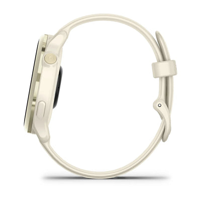Garmin Vivoactive 6 - Health & fitness smartwatch - Lunar Gold met Bone band