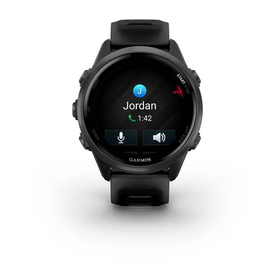 Garmin Forerunner 570 - 42mm - Premium hardloophorloge - Slate grey aluminium met transparante zwarte/zwarte band