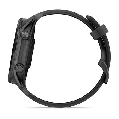 Garmin Forerunner 570 - 47mm - Premium hardloophorloge - Slate grey aluminium met transparante zwarte/zwarte band