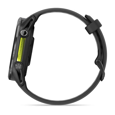 Garmin Forerunner 970 - 47mm - Premium hardloophorloge - Carbon grey dlc titanium met zwarte behuizing en zwarte/transparante whitestone band