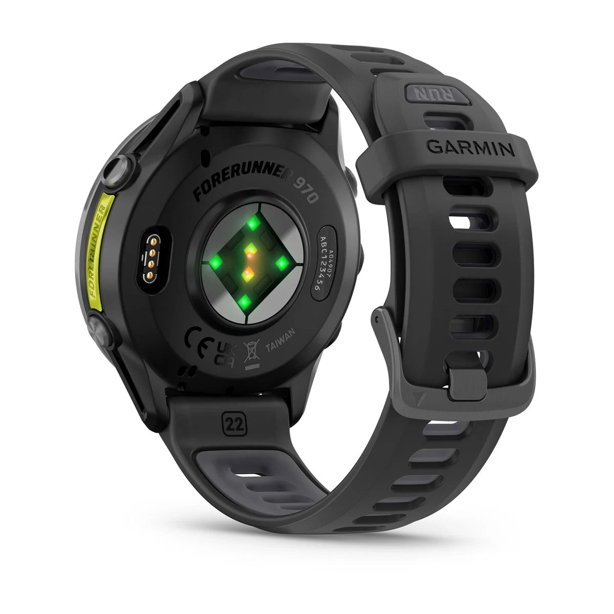 Garmin Forerunner 970 - 47mm - Premium hardloophorloge - Carbon grey dlc titanium met zwarte behuizing en zwarte/transparante whitestone band