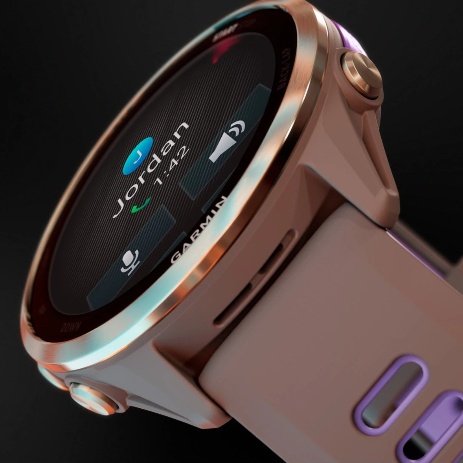 Garmin Forerunner 970 - 47mm - Premium hardloophorloge - Carbon grey dlc titanium met zwarte behuizing en zwarte/transparante whitestone band