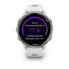 Garmin Forerunner 970 - 47mm - Premium hardloophorloge - Titanium met whitestone behuizing en whitestone/transparante amp yellow band