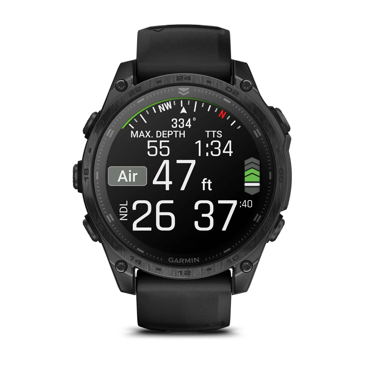 Garmin Tactix 8 AMOLED Noir - 47 mm et 51 mm - Montre tactique outdoor et multisports
