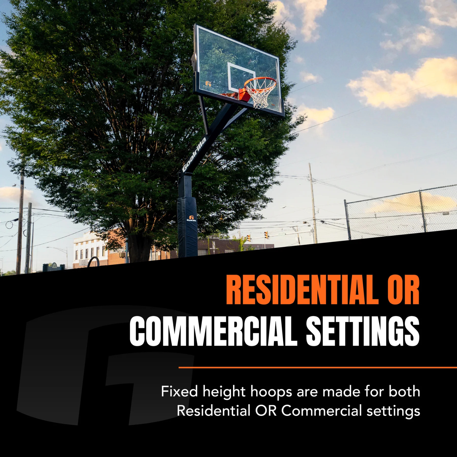 Goalrilla FH72 Fixed Height Professionele Basketbalpaal (Inground)