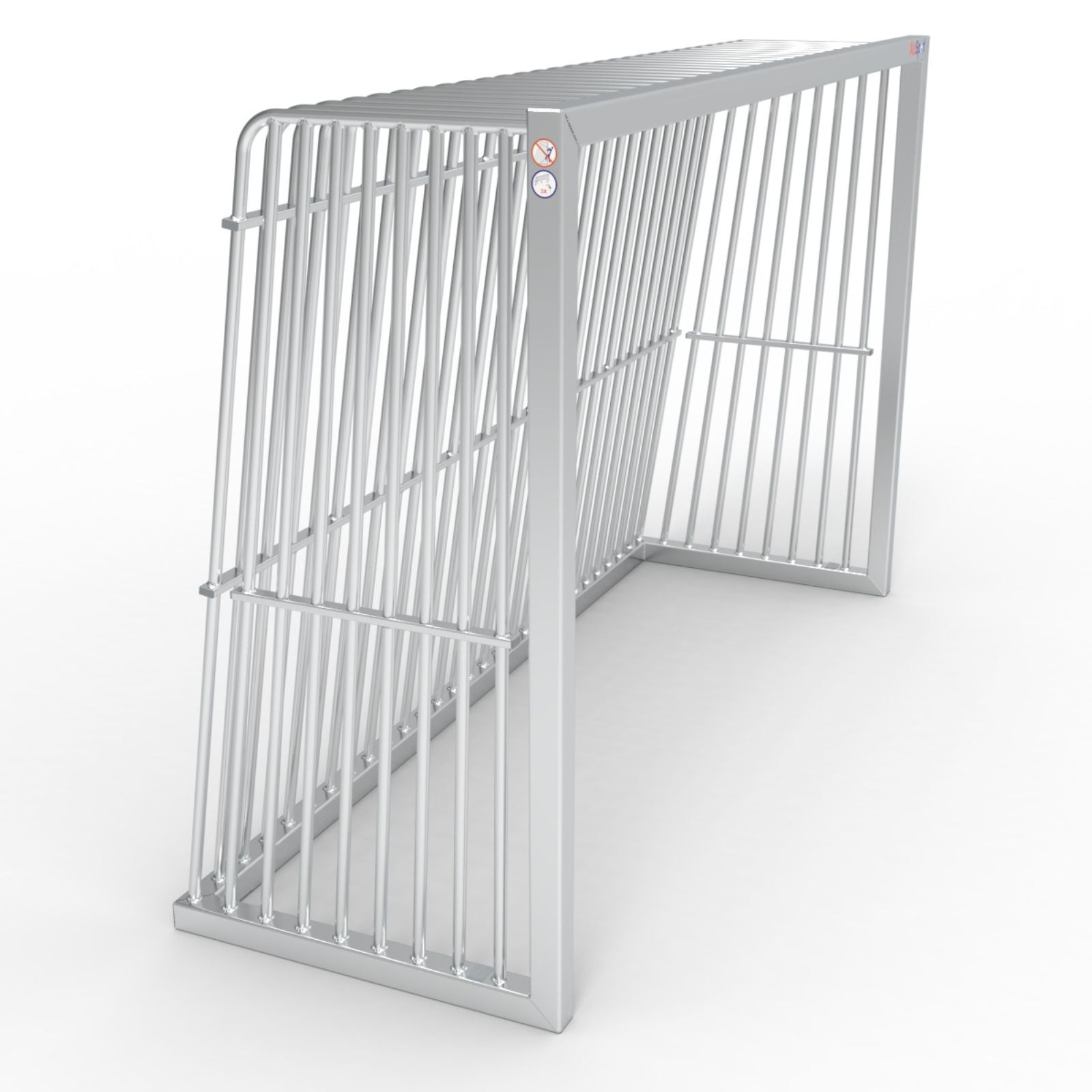 Groot anti-vandalisme aluminium voetbaldoel - Alusport AA300 - 3 x 2 m