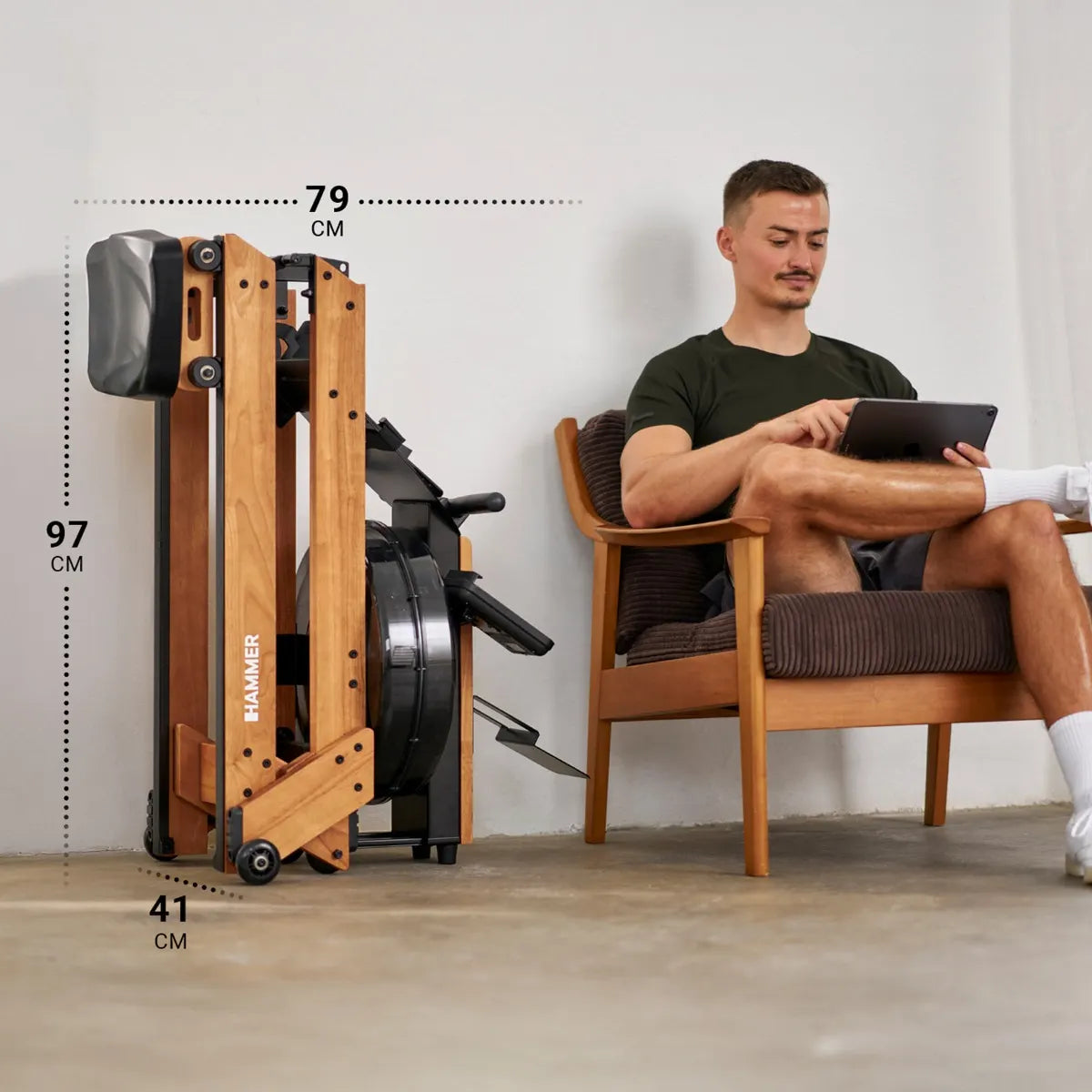 Hammer AquaFold waterroeier roeitrainer