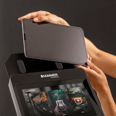 Hammer Maximum EL8000 professionele crosstrainer met 10.1" touchscreen display