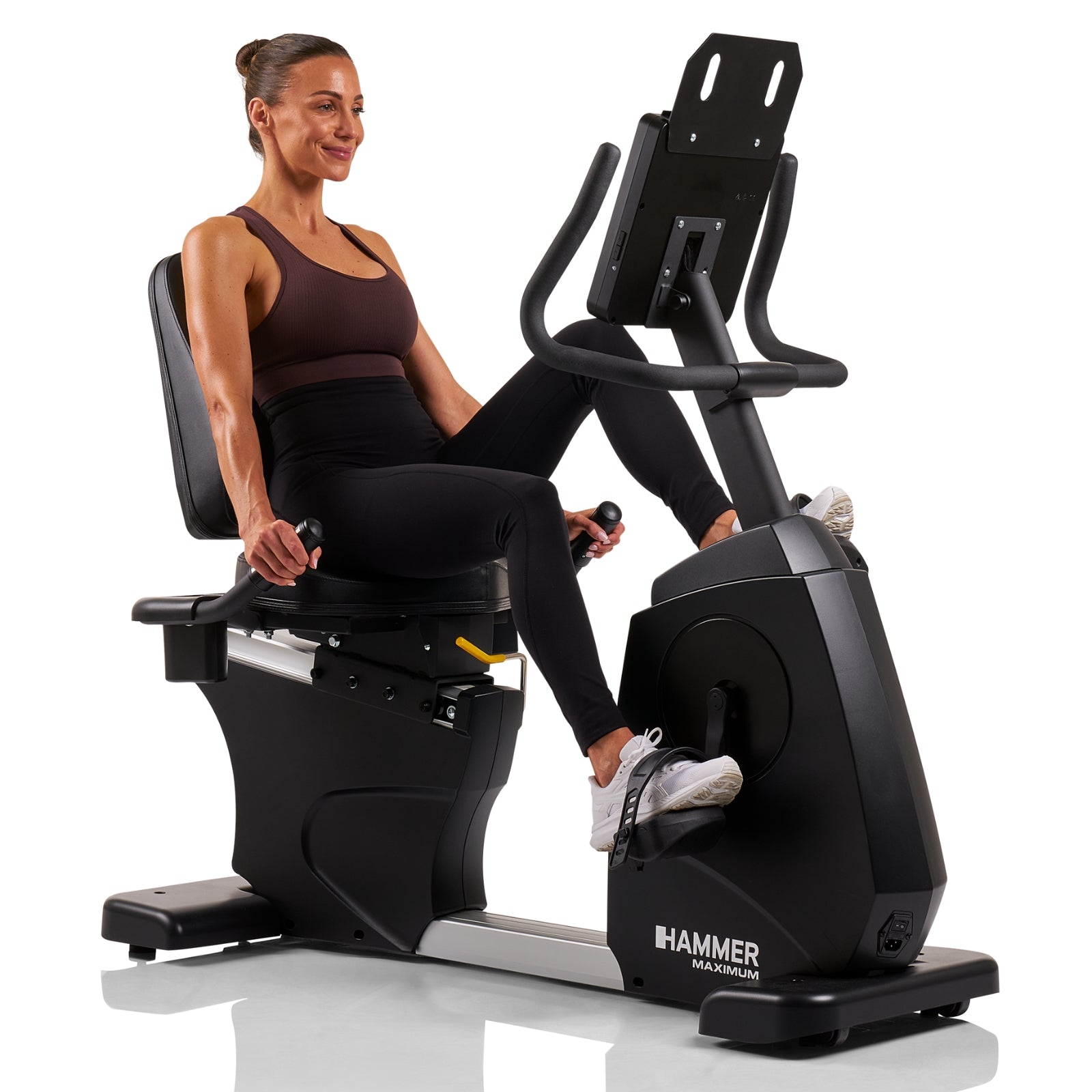 Hammer Maximum RB8000 professionele ligfiets hometrainer met 10.1" touchscreen display