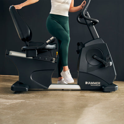 Hammer Maximum RB8000 professionele ligfiets hometrainer met 10.1" touchscreen display