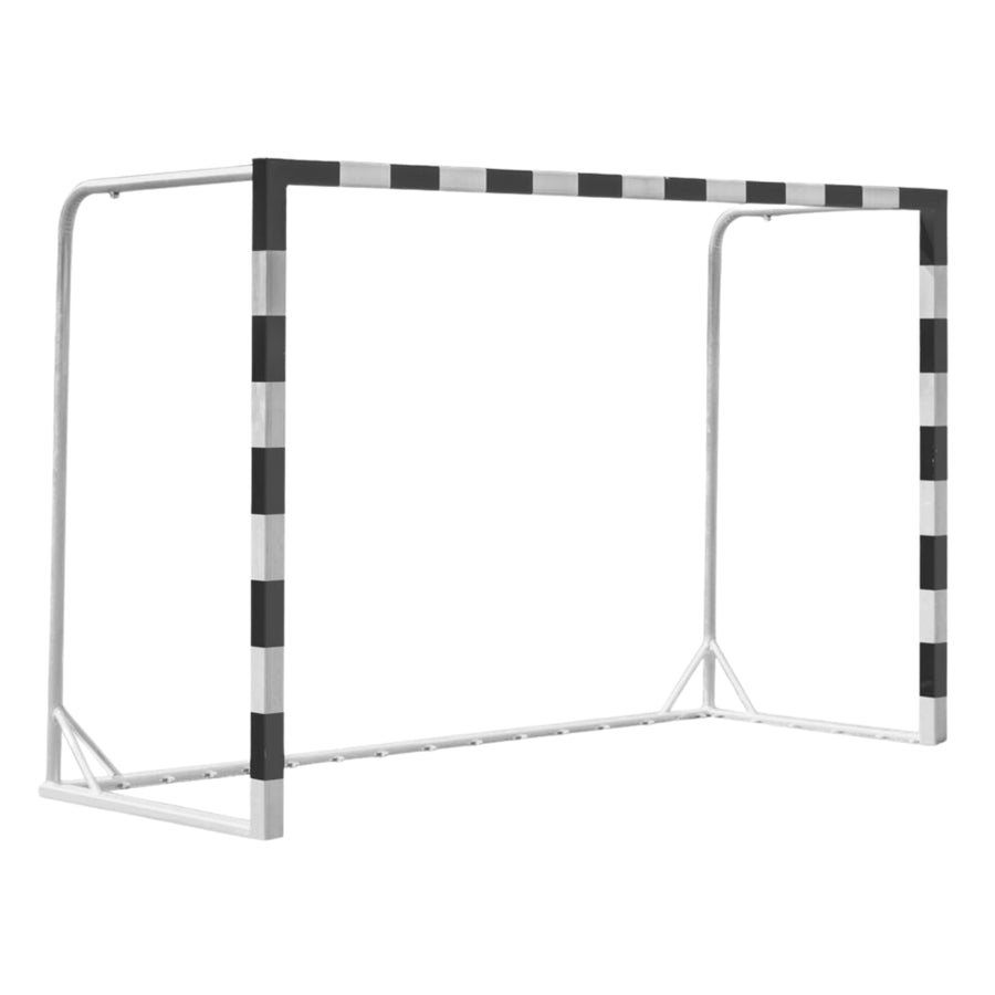 Handbaldoel zwart/wit - verplaatsbaar - 3 x 2 x 1,45 m