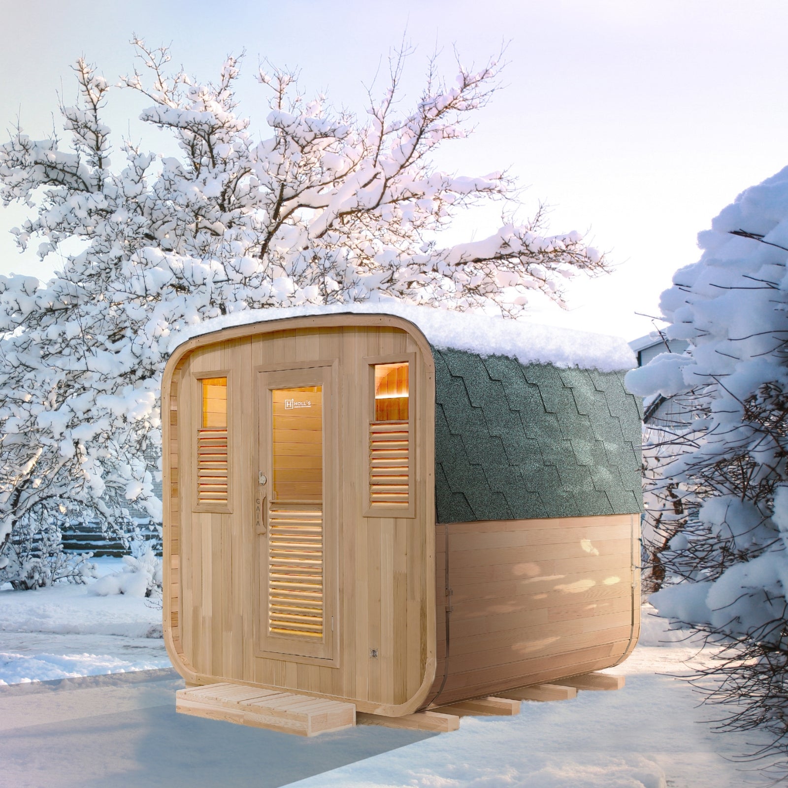 Sauna extérieur pour 6 personnes - Holl's Gaia Nova