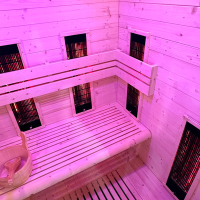 Hybride Combi Sauna (infrarood & stoom) voor 2 personen - Holl's Hybrid Combi Sauna