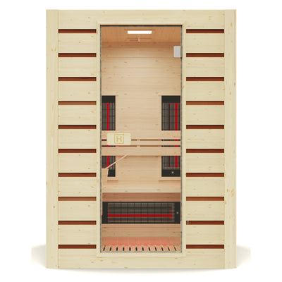 Hybride Combi Sauna (infrarood & stoom) voor 2 personen - Holl's Hybrid Combi Sauna