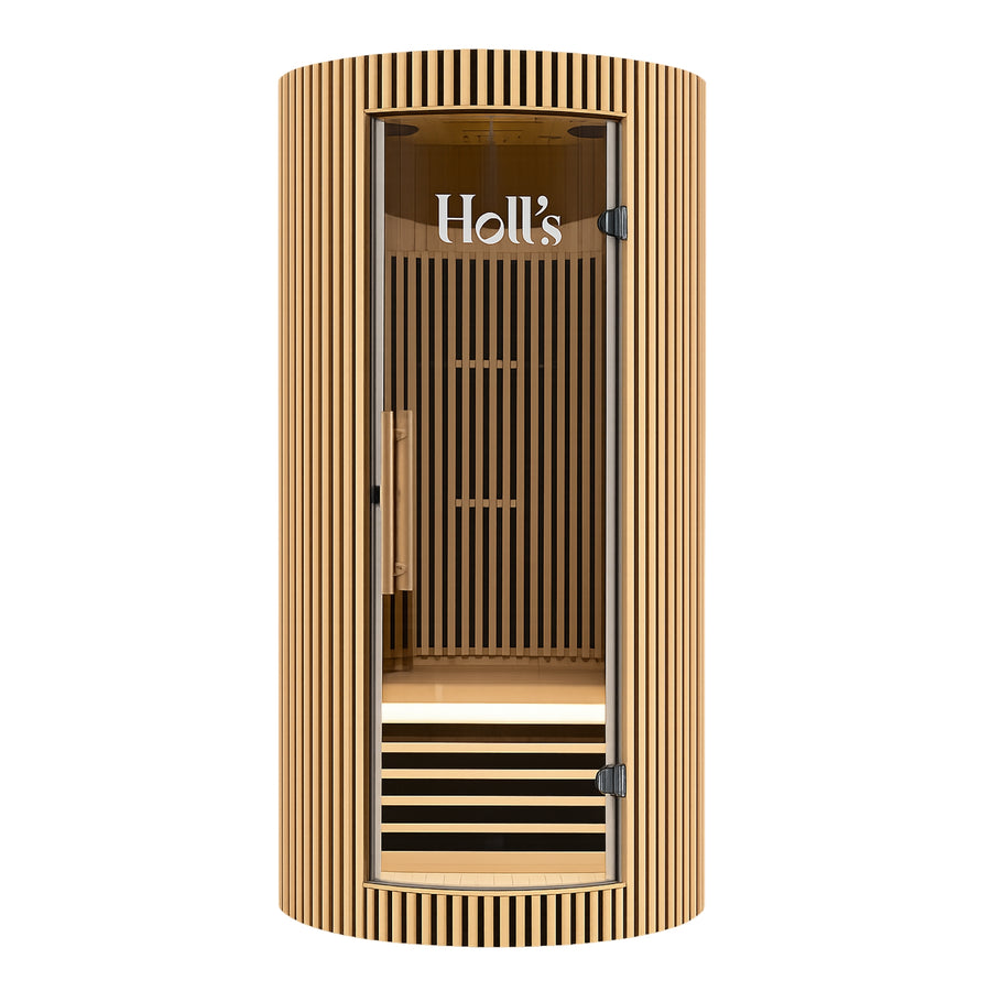 Infraroodsauna voor 1 persoon - Holl's Moon - Natuurlijk hout