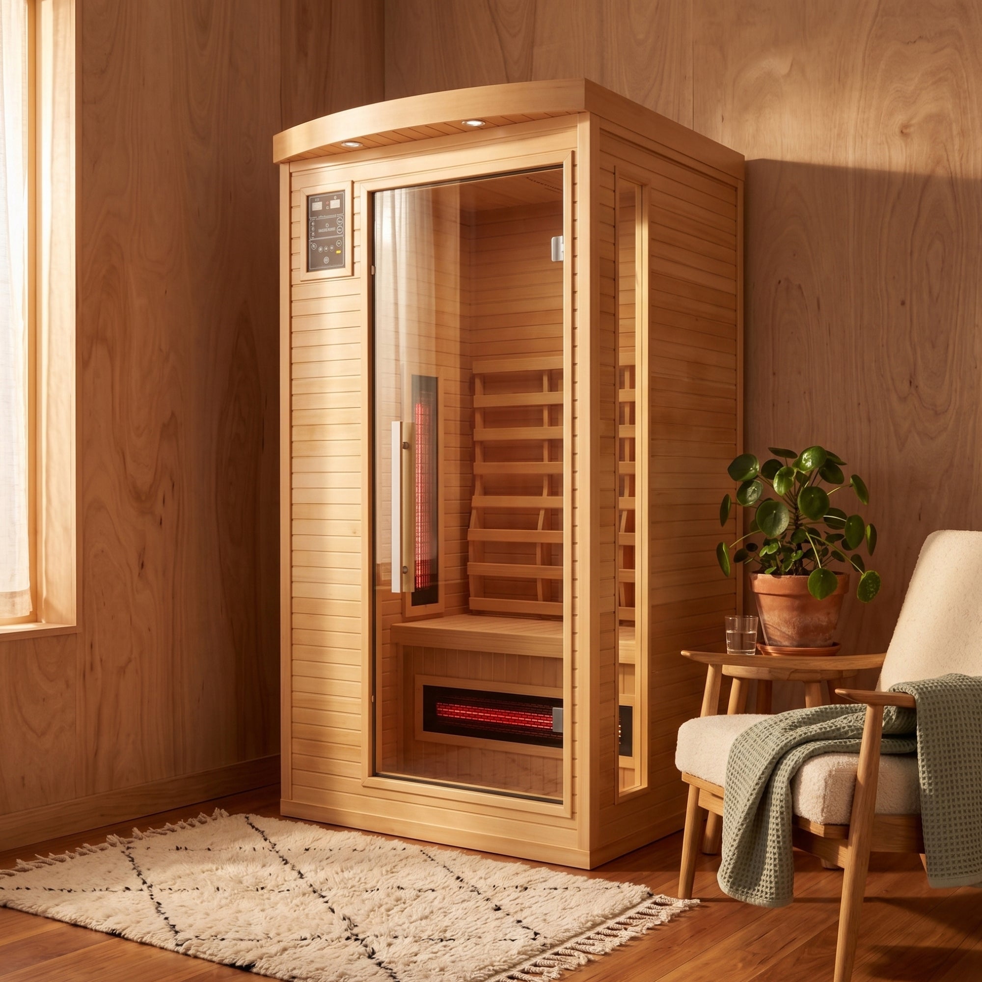 Sauna infrarouge pour 2 personnes - France Sauna Apollon Quartz 2 places