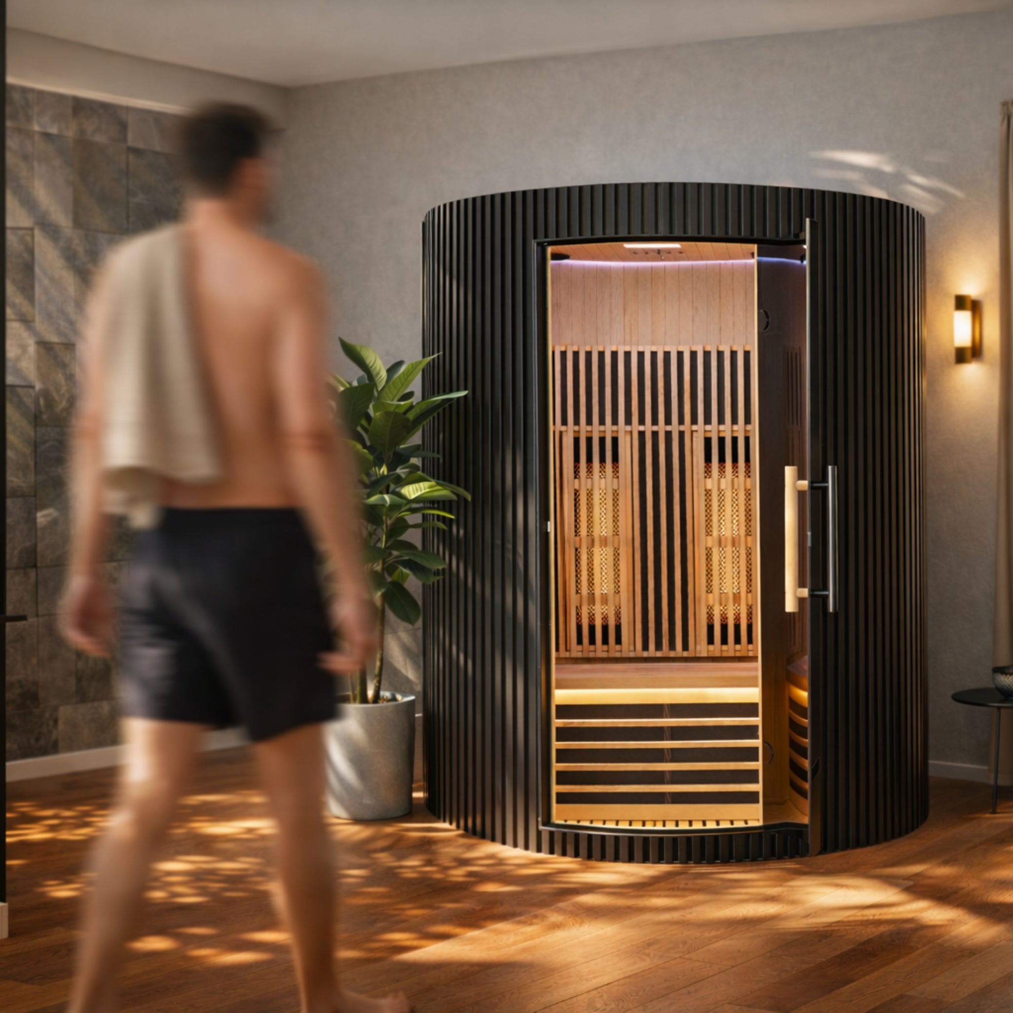 Infraroodsauna voor 2 personen - Holl's Moon - Zwart