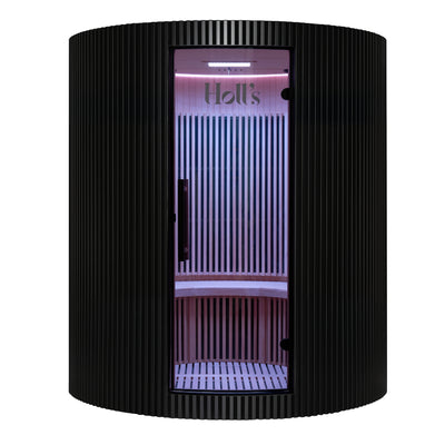 Infraroodsauna voor 4 personen - Holl's Moon - Zwart
