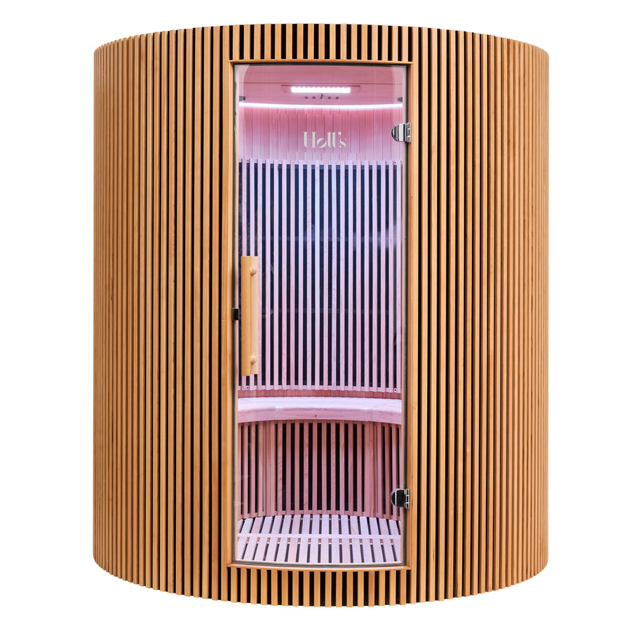 Infraroodsauna voor 4 personen - Holl's Moon - Natuurlijk hout