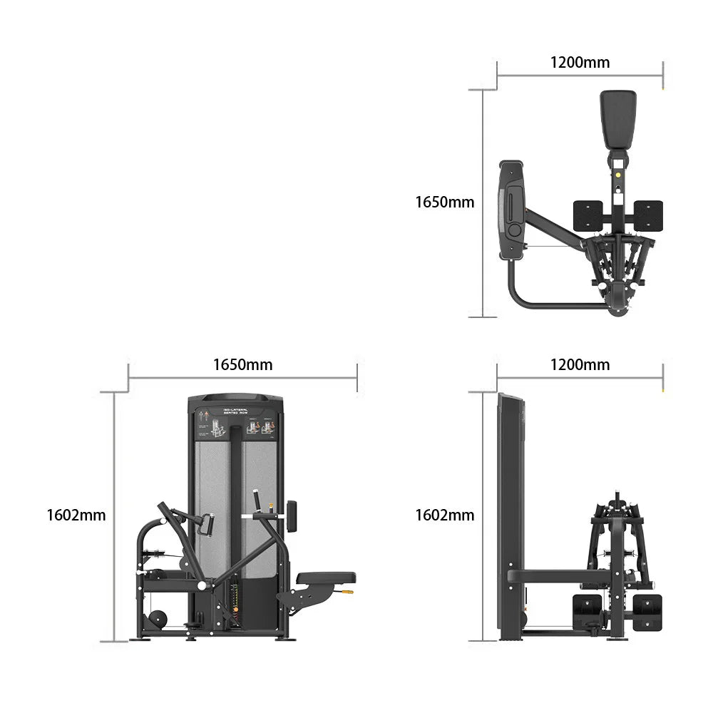 Iso-Lateral Seated Row Machine - Evolve Fitness Ultra Series SC-UL-300 Selectorized