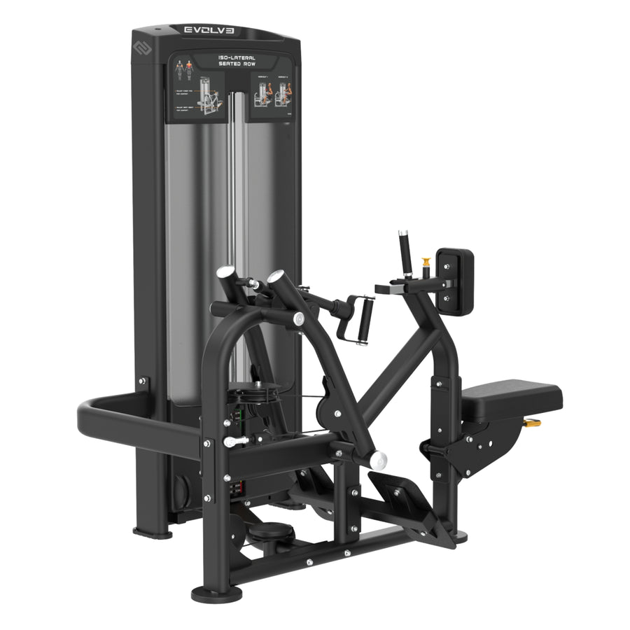 Iso-Lateral Seated Row Machine - Evolve Fitness Ultra Series SC-UL-300 Selectorized